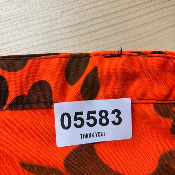 Vintage Hunting Pants 36x32 Orange Blaze Camo Camouflage Single Needle IDEAL Zip - Picture 12 of 12